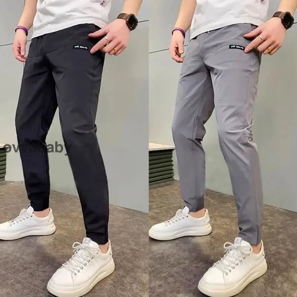 🔥2025 HOT SALE🔥High Stretch Skinny Cargohose Mit Mehreren Taschen für Herren Grey / 30(130LB-140LB) Hosen
