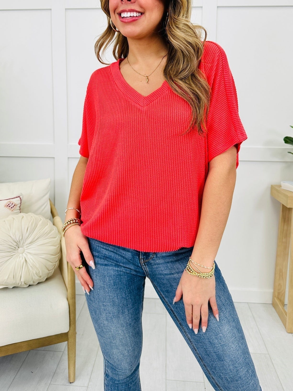 🎉Sommer Neuankömmlinge💥 Ultimate Comfort Style Damen V-Ausschnitt Sommer T-Shirt