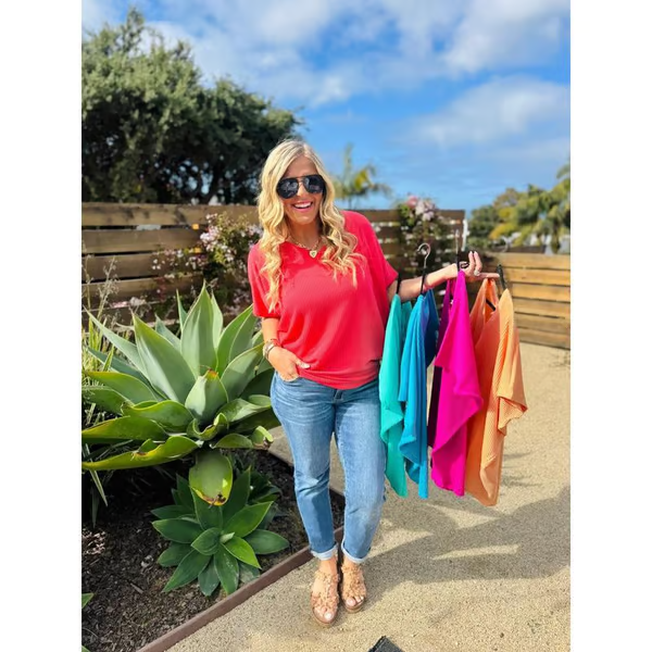 🎉Sommer Neuankömmlinge💥 Ultimate Comfort Style Damen V-Ausschnitt Sommer T-Shirt