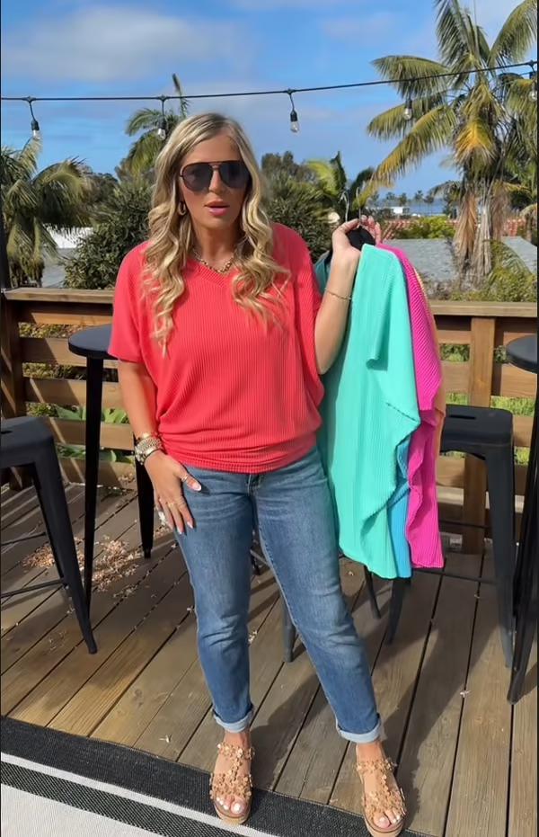 🎉Sommer Neuankömmlinge💥 Ultimate Comfort Style Damen V-Ausschnitt Sommer T-Shirt