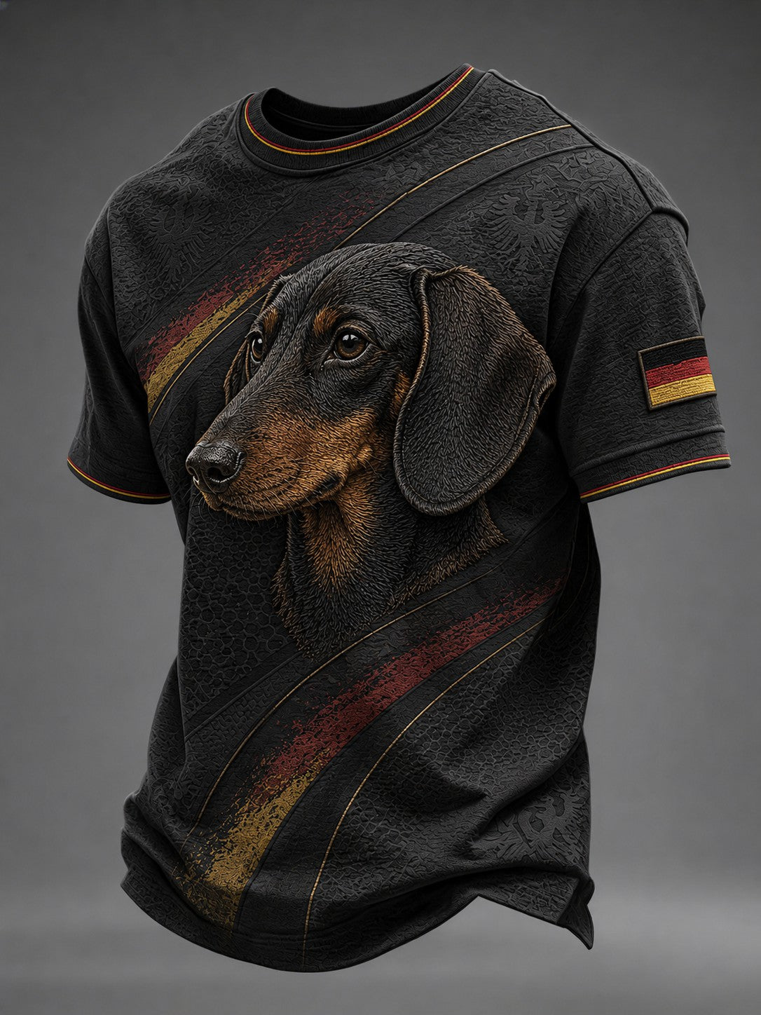 Herren-T-Shirt mit Dackelmotiv