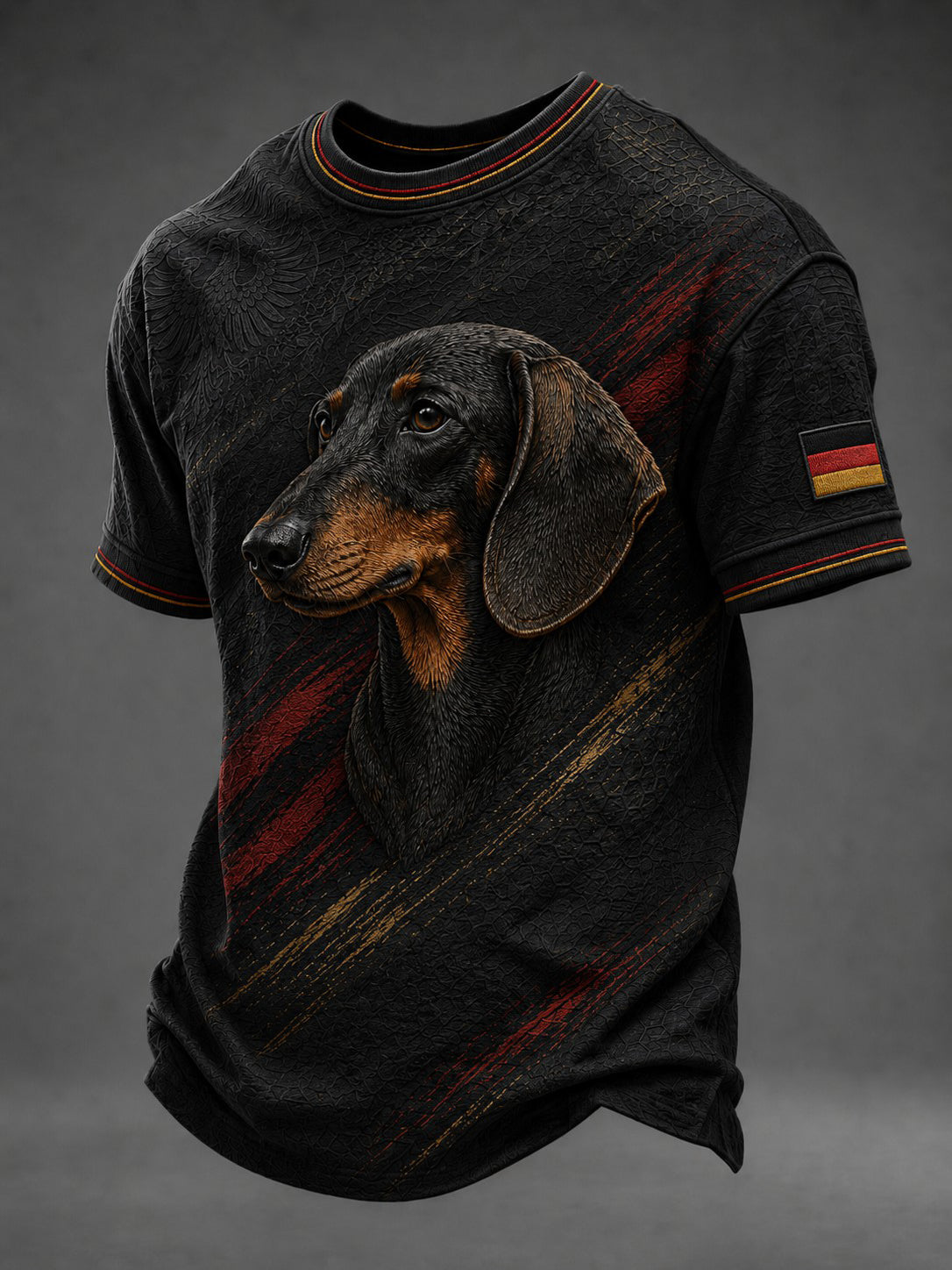 Herren-T-Shirt mit Dackelmotiv