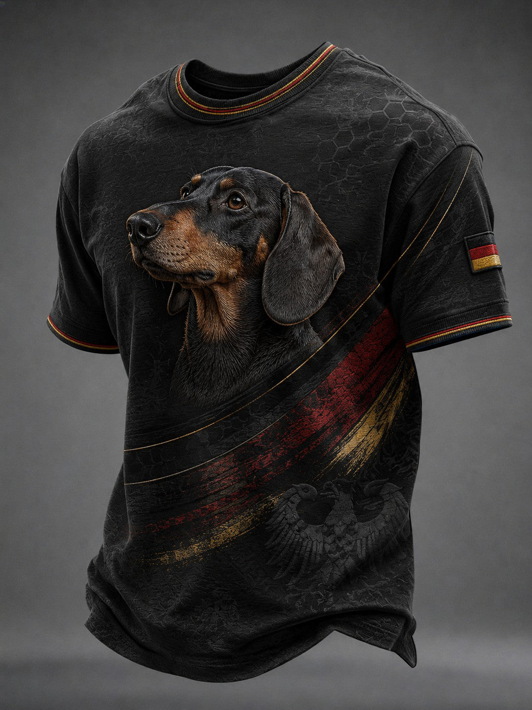 Herren-T-Shirt mit Dackelmotiv