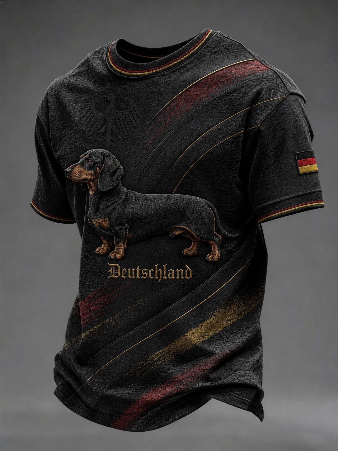 Herren-T-Shirt mit Dackelmotiv