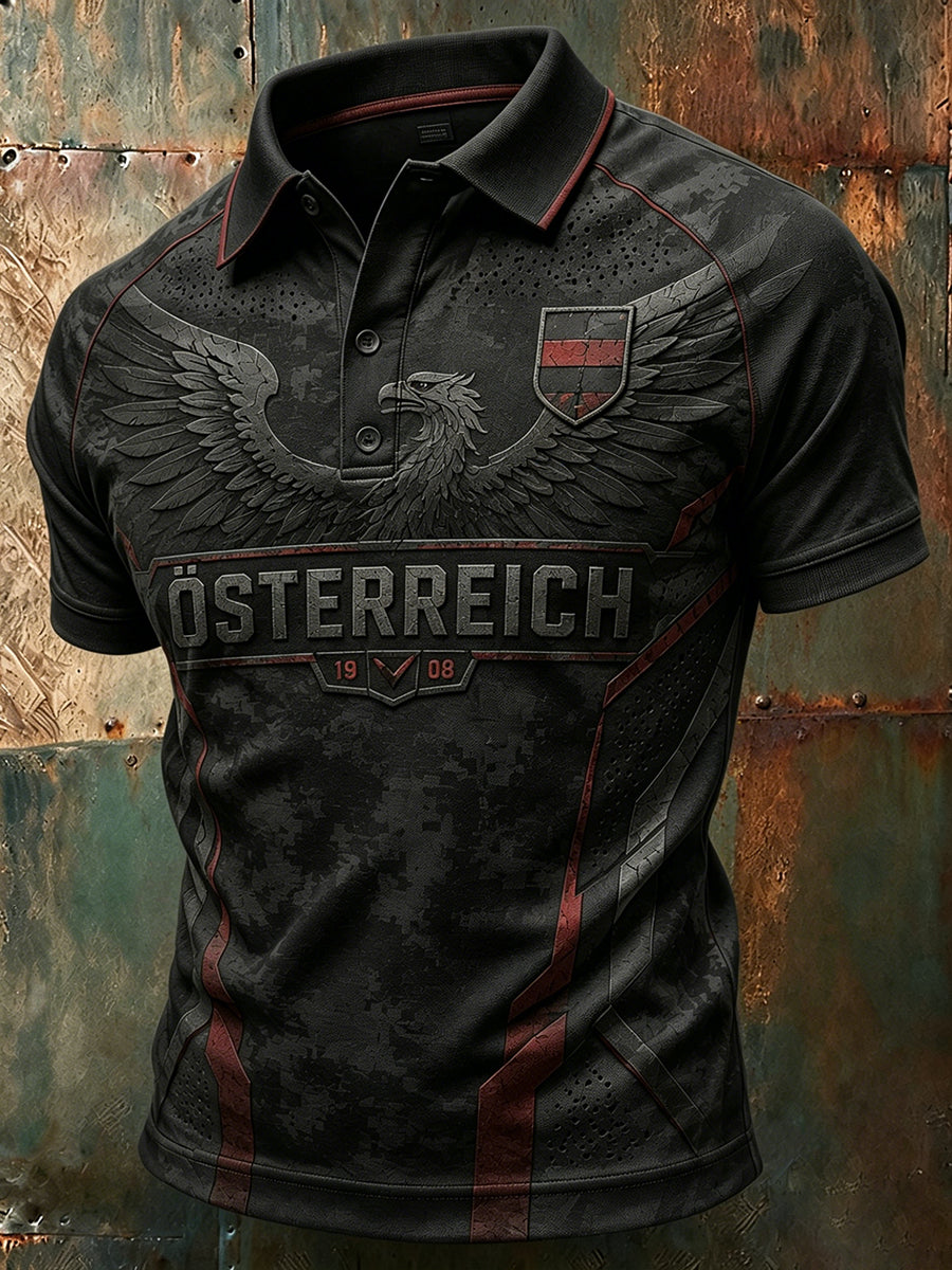 Herren-Polos hirt mit Österreich-Print