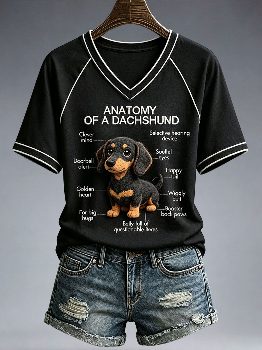 Schönes Dackel-T-Shirt für Damen