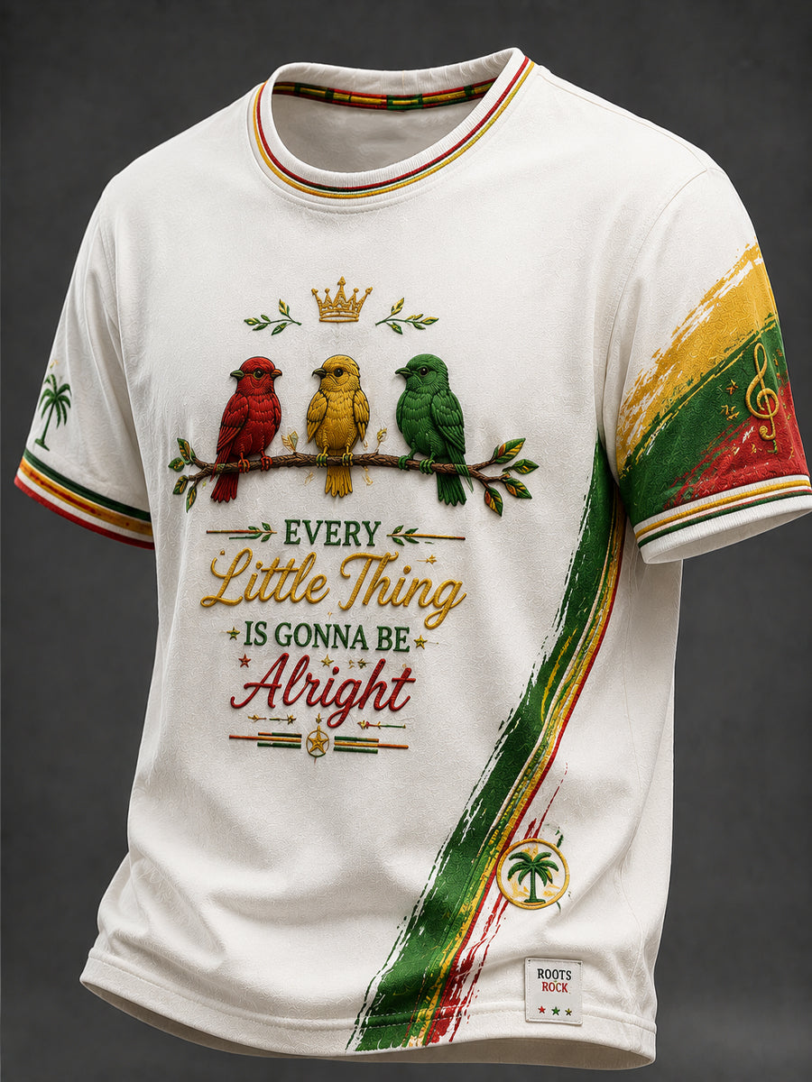 Retro-Reggae-Klassiker-Lässiges T-Shirt