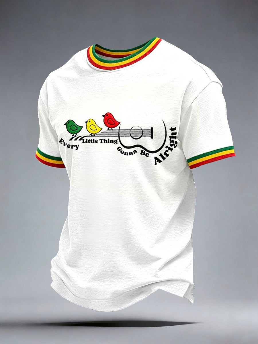 Herren-T-Shirt mit Reggae-Musik