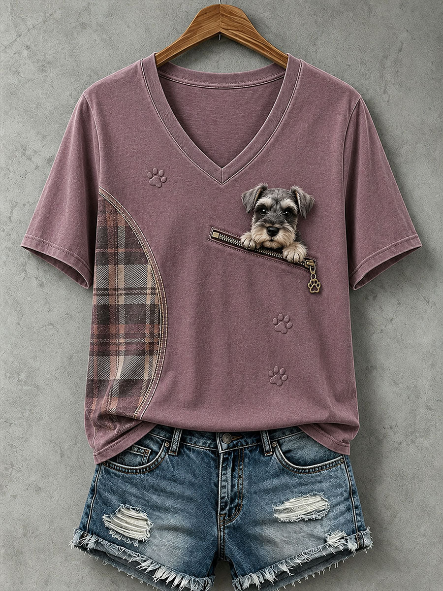 Frauen reizendes Schnauzer T-Shirt