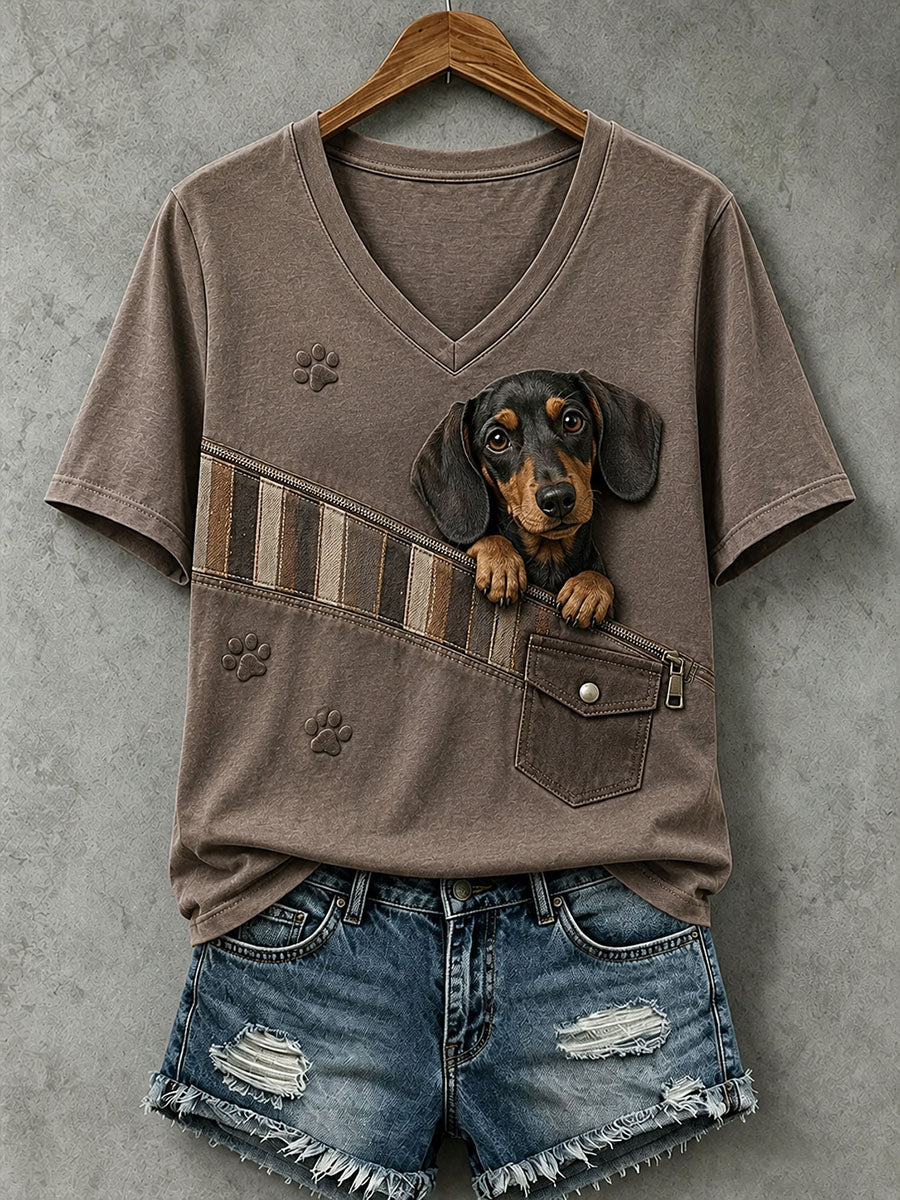 Reizender Dackel der Frauen T-Shirt