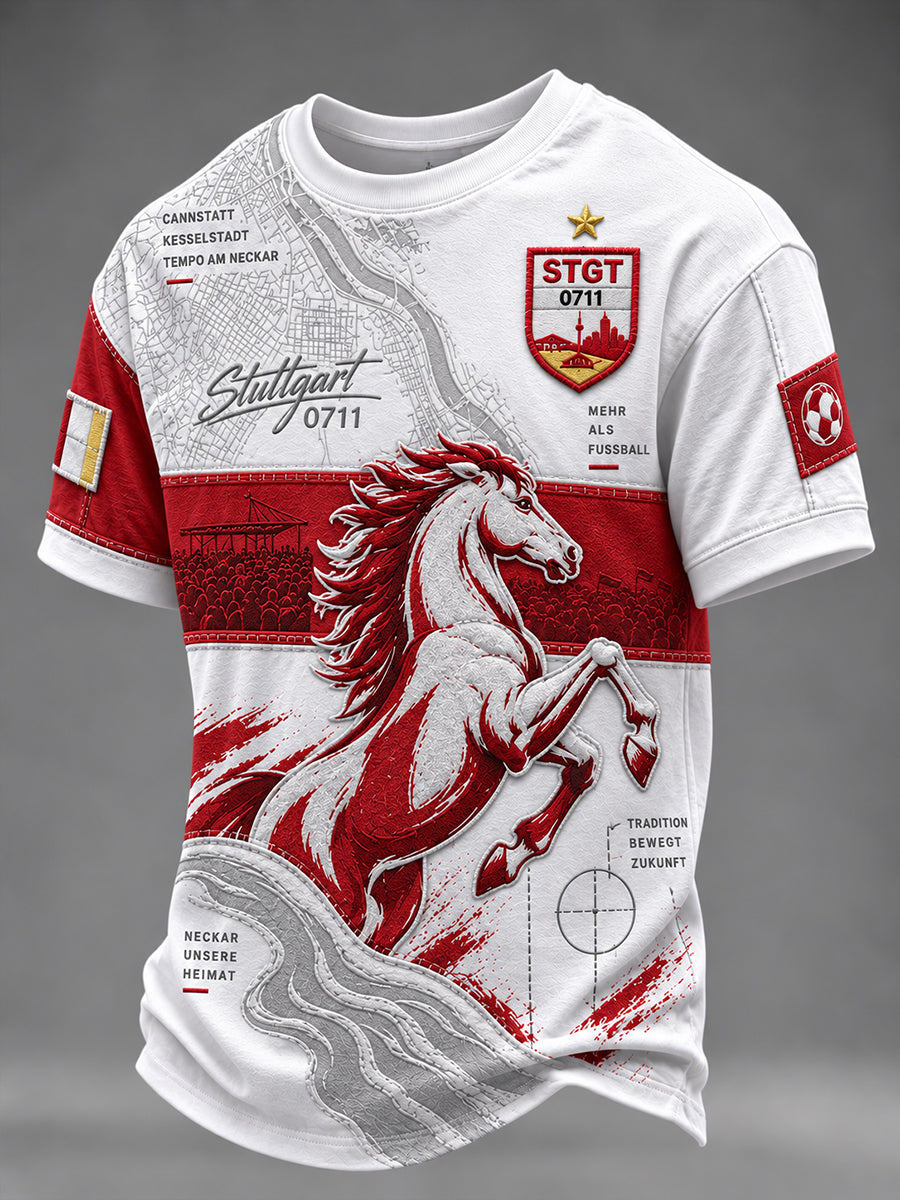 Herren-T-Shirt mit kurzen Ärmeln des