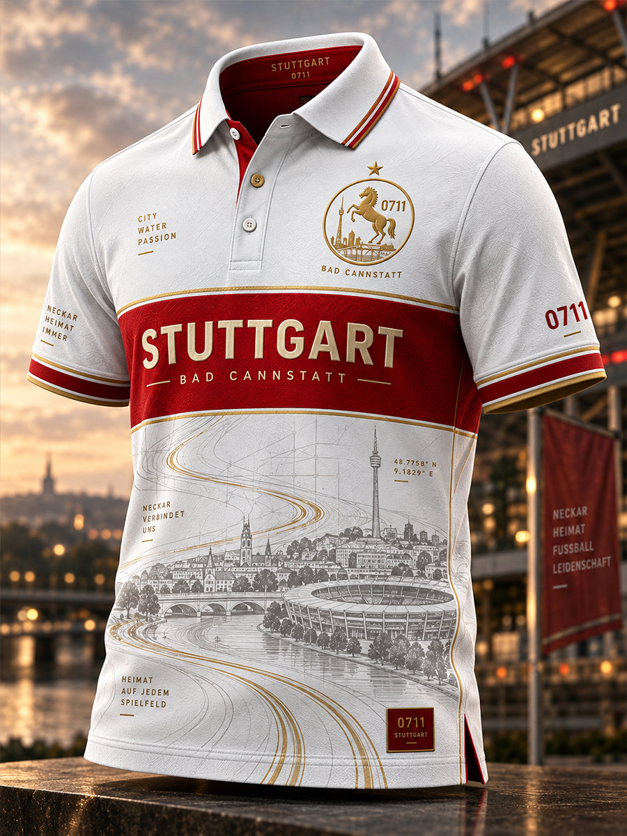 Herren-Poloshirt des VfB Stuttgart