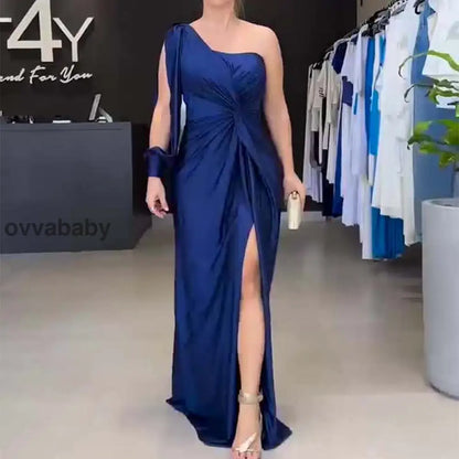 ⏳Begrenzte Zeit 50% Rabatt💥Elegantes One-Shoulder-Kleid für Damen Kleider