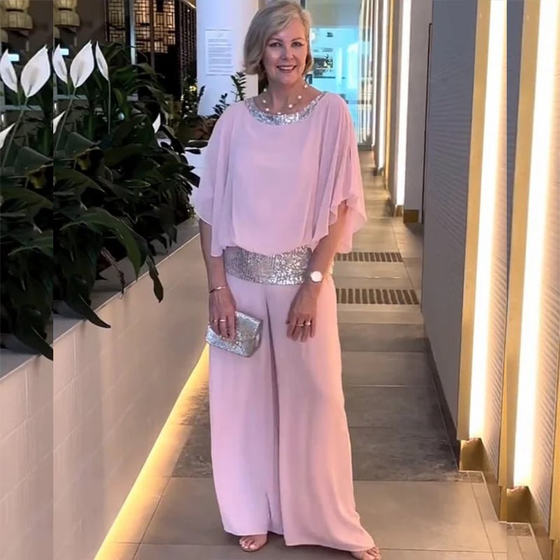 🔥💃 Elegantes zweiteiliges Set im Colorblock-Stil mit Pailletten