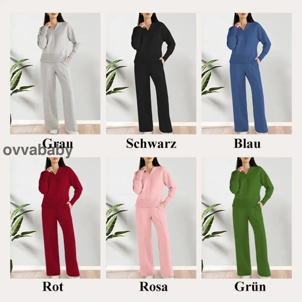 Frauen Freizeitanzug 2-teiliges Set Zweiteilige Sets