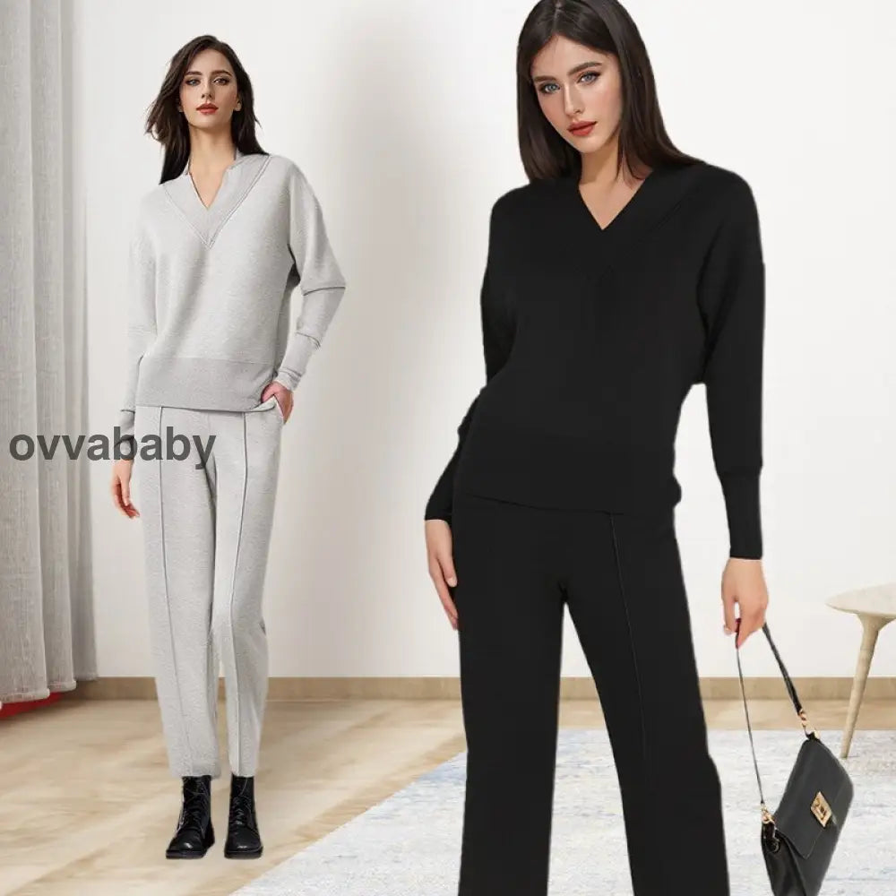 Frauen Freizeitanzug 2-teiliges Set Zweiteilige Sets