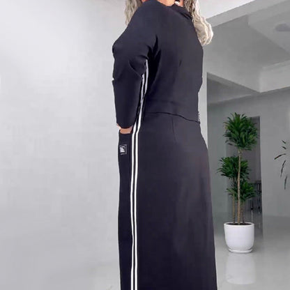 💖Langärmliges Button-Down-Kleid mit Schlitz für Damen - ✈️ Kostenlose Lieferung