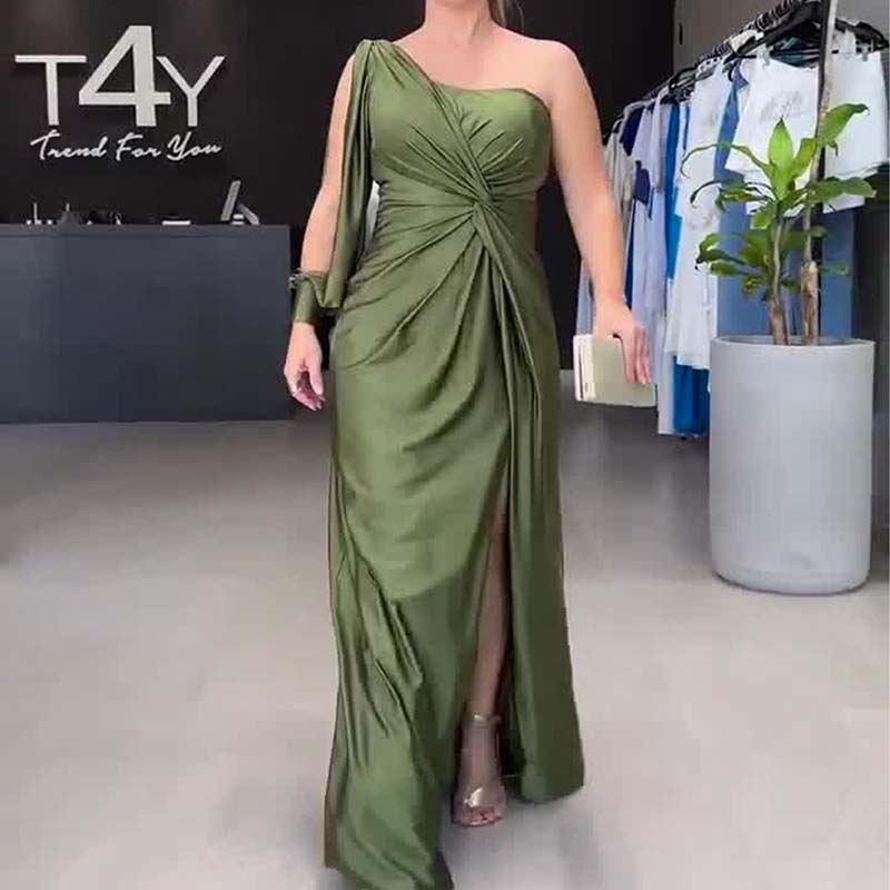 ⏳Begrenzte Zeit 50% Rabatt💥Elegantes One-Shoulder-Kleid für Damen