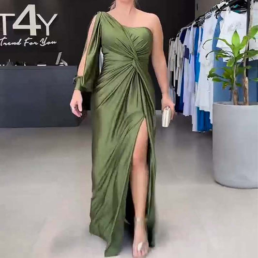 ⏳Begrenzte Zeit 50% Rabatt💥Elegantes One-Shoulder-Kleid für Damen