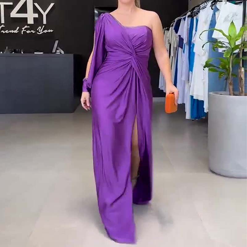 ⏳Begrenzte Zeit 50% Rabatt💥Elegantes One-Shoulder-Kleid für Damen