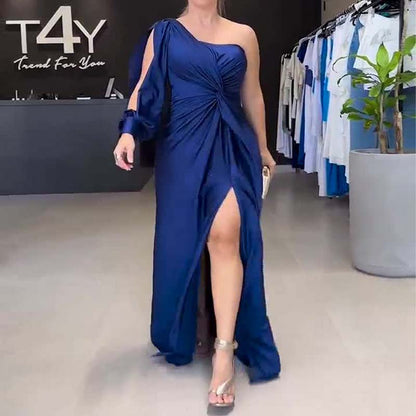 ⏳Begrenzte Zeit 50% Rabatt💥Elegantes One-Shoulder-Kleid für Damen
