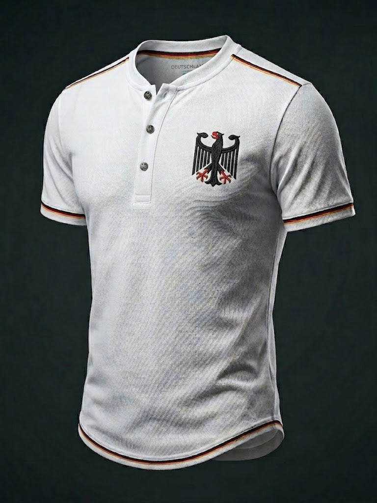 Herren-Fußball-T-Shirt mit Deutschland-Druck