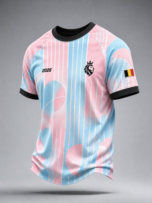 Kurzarm-T-Shirt für Männer mit Fußball-Themen bedrucktes Raglan-Ärmel