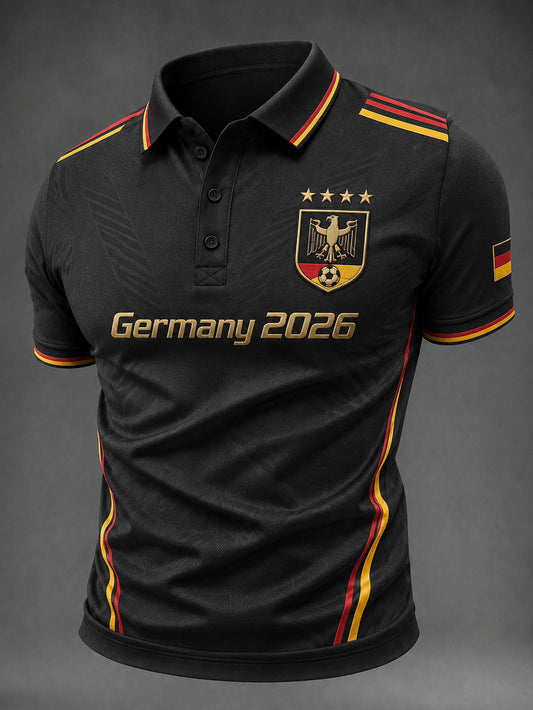 Herren-Fußballshirt mit Deutschland-Druck