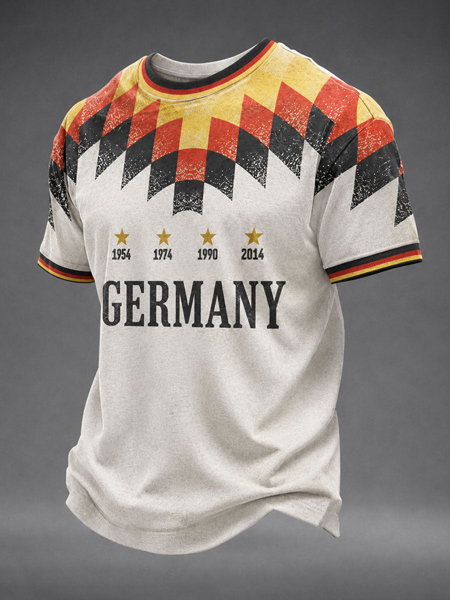 Herren-Fußballkurzarm-T-Shirt aus Deutschland