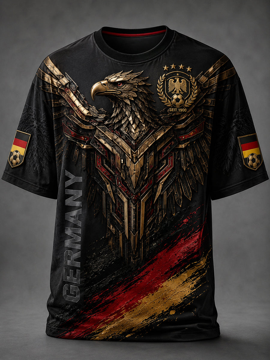 Herren-Fußballkurzarmshirt aus Deutschland