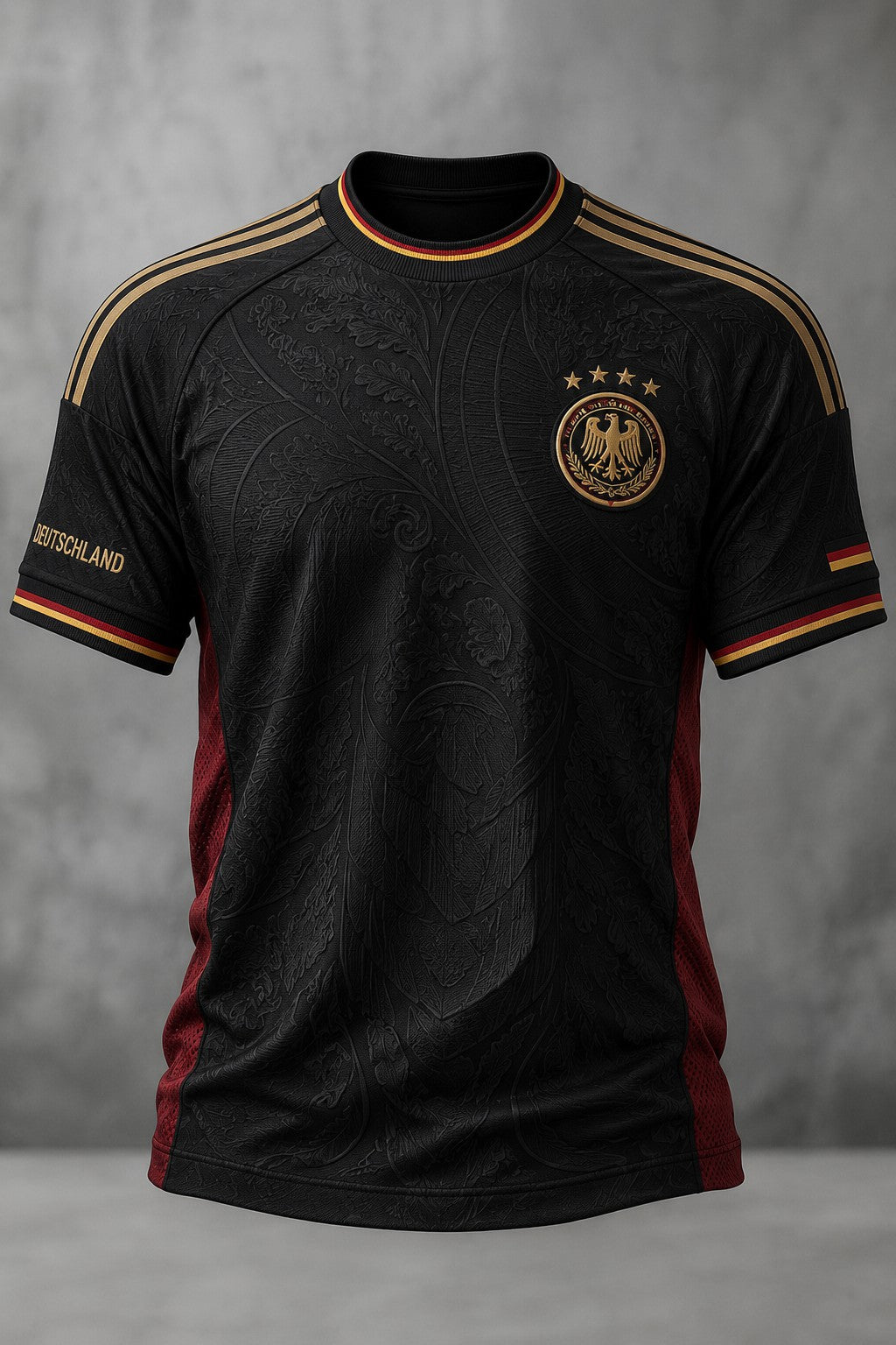 Herren-Fußball-T-Shirt mit Deutschland-Druck