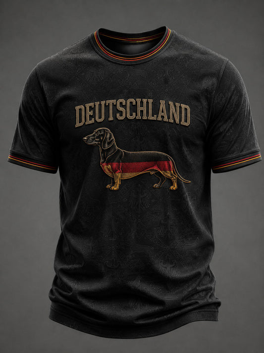 Herren-T-Shirt mit Dackelmotiv