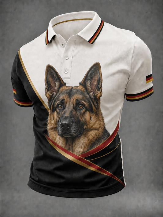 Männer Deutscher Schäferhund Print Shirt