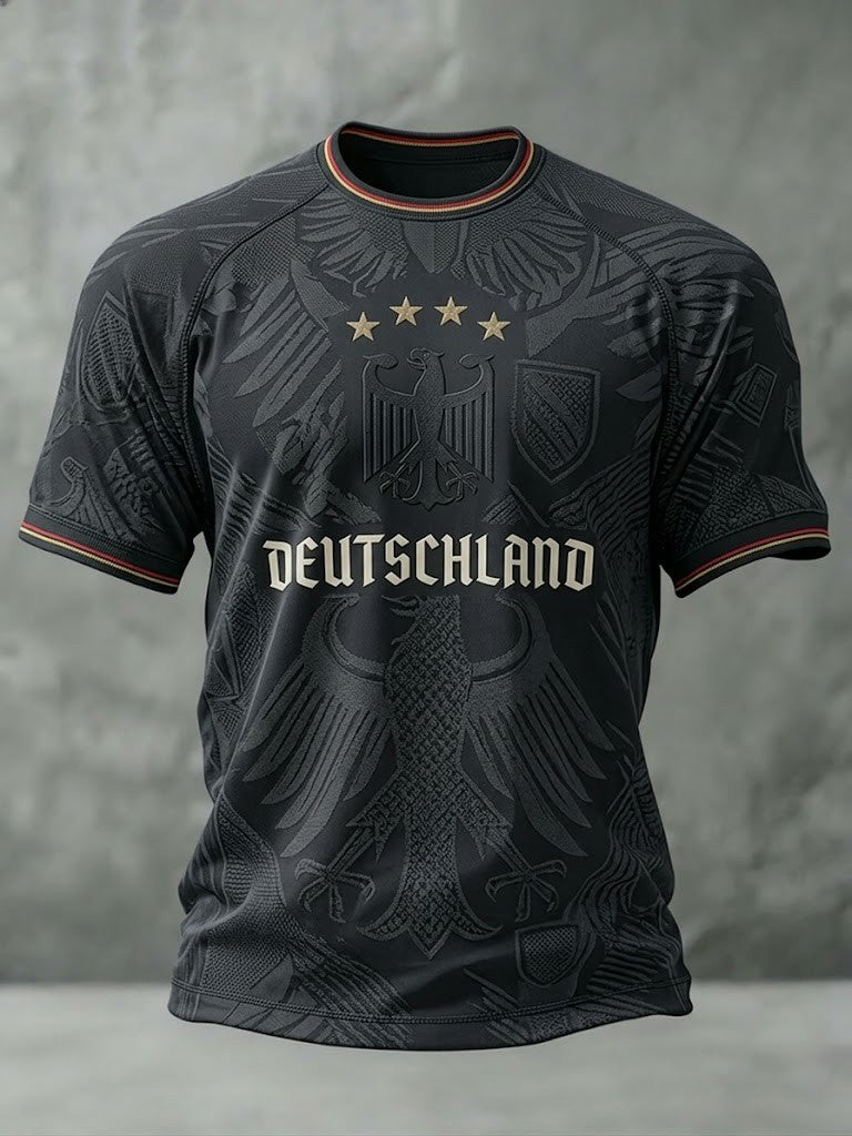 Men's Germany Football Printed T-shirt