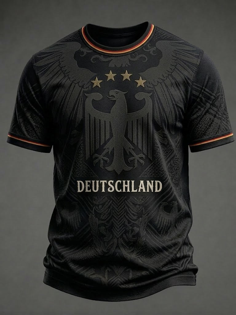 Men's Germany Football Printed T-shirt
