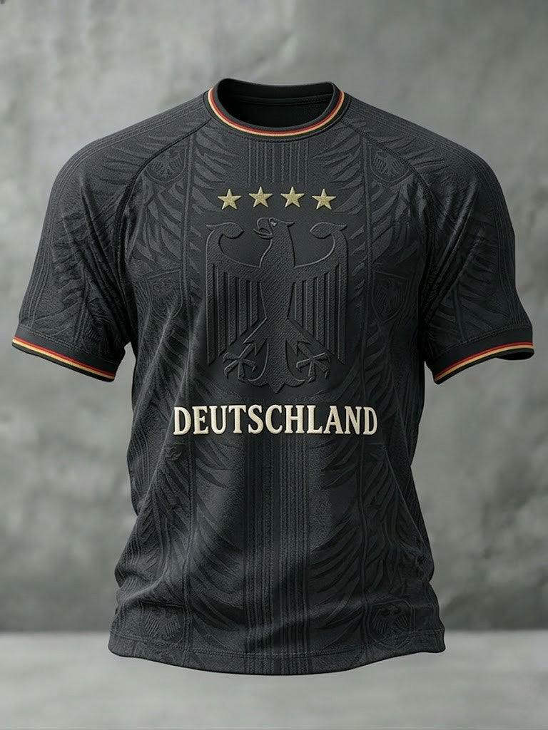 Men's Germany Football Printed T-shirt