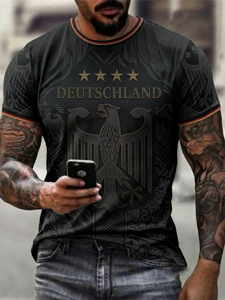 Men's Germany Football Printed T-shirt