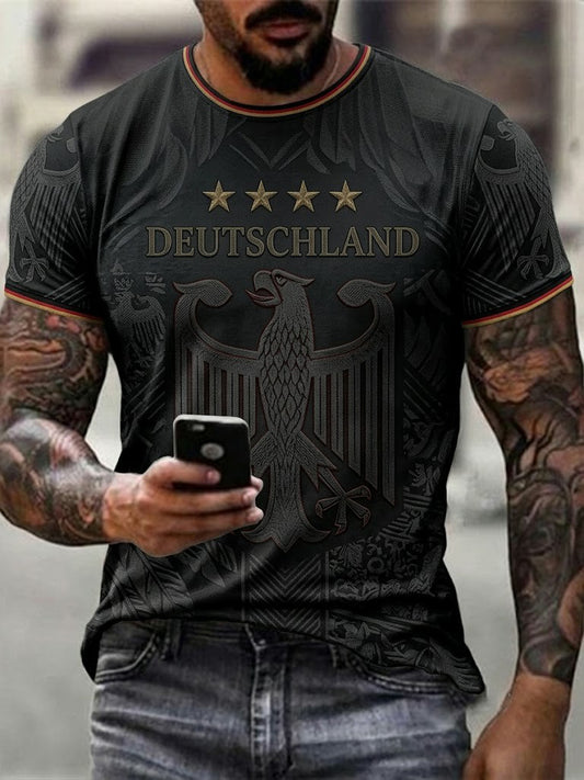 Men's Germany Football Printed T-shirt