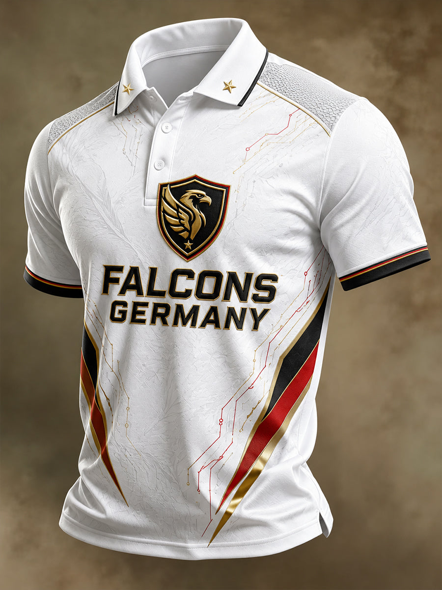 Herren-T-Shirt Deutschland Falcons mit kurzen Ärmeln