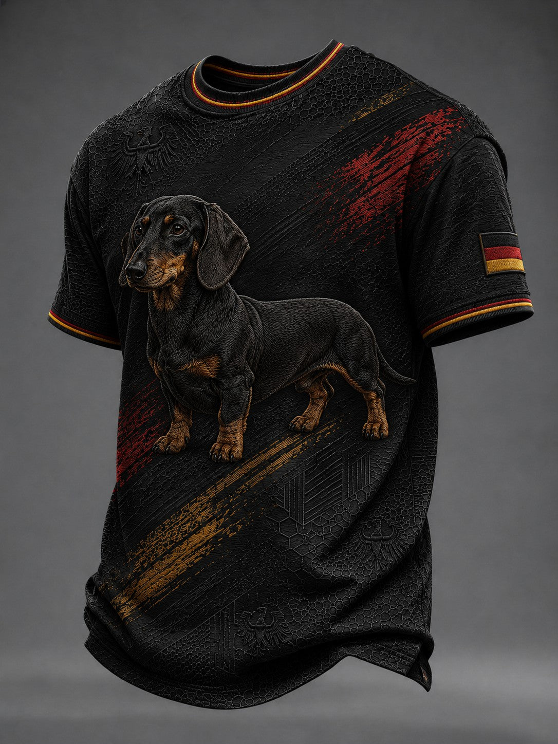 Herren-T-Shirt mit Dackelmotiv