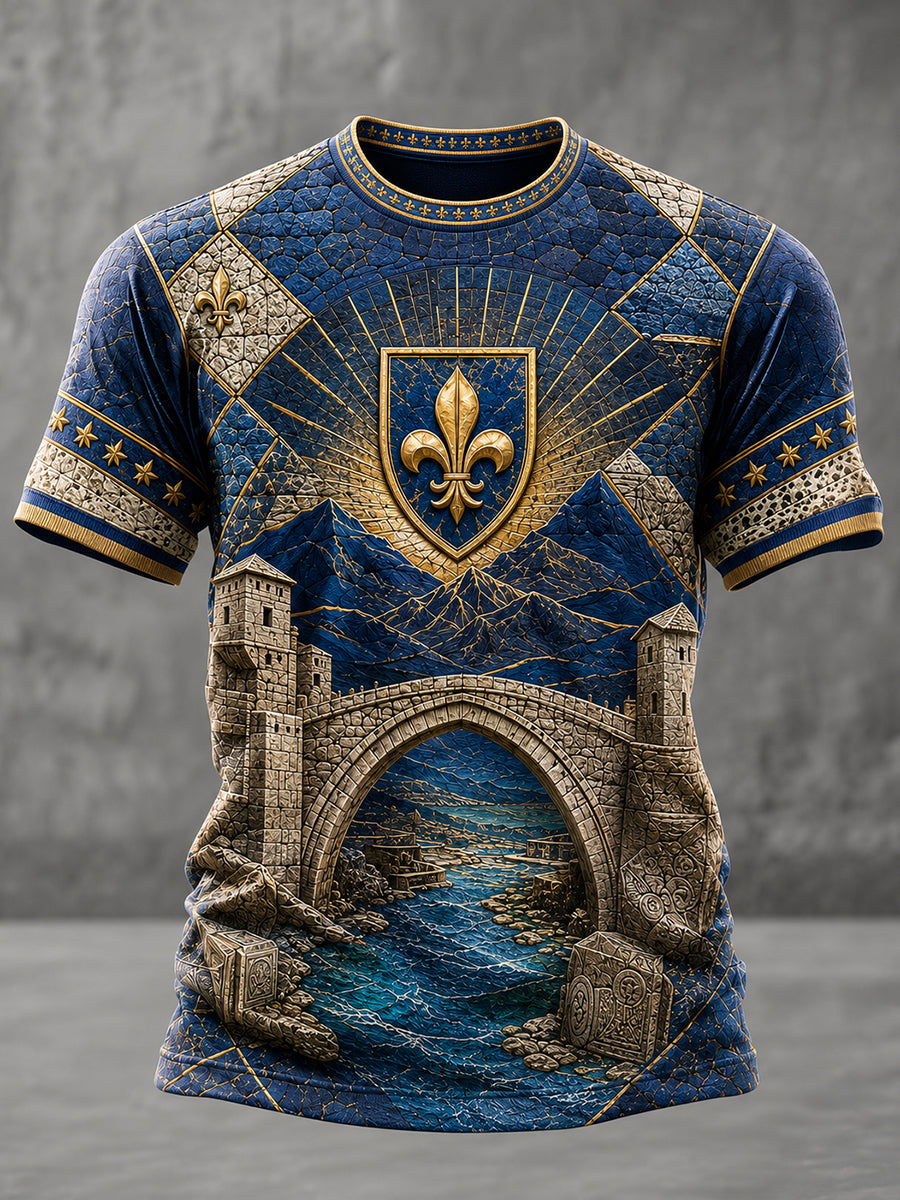 Herren-Fußballfan-T-Shirt mit Drachenmotiv ZMAJEVI aus Bosnien