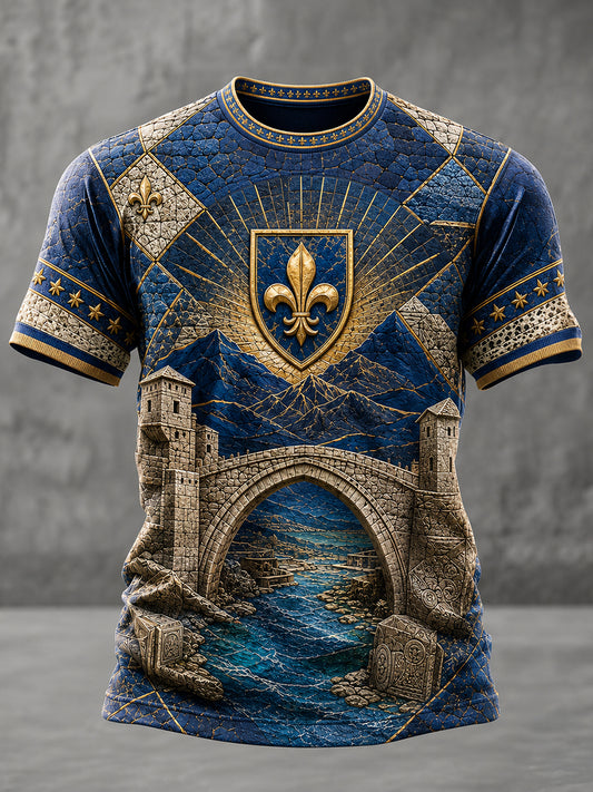 Herren-Fußballfan-T-Shirt mit Drachenmotiv ZMAJEVI aus Bosnien