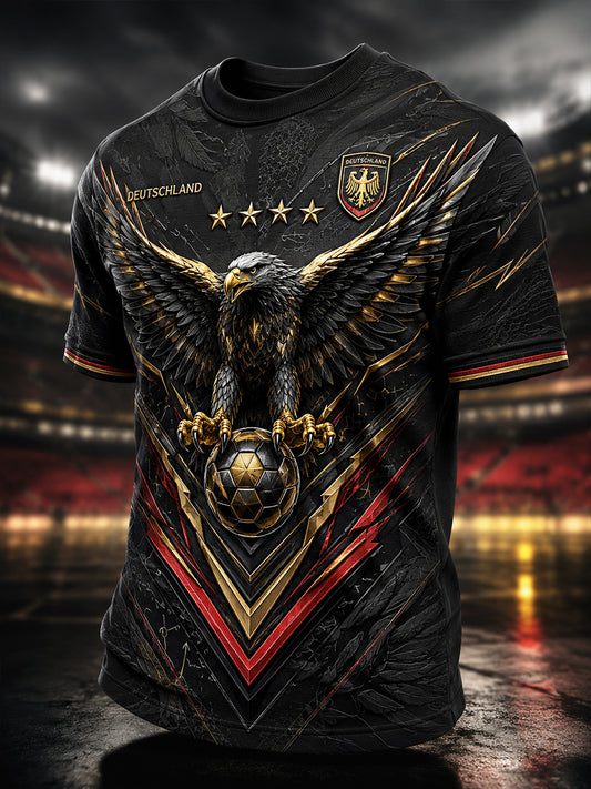 Männer Deutschland Fußball kurze Ärmel T-Shirt