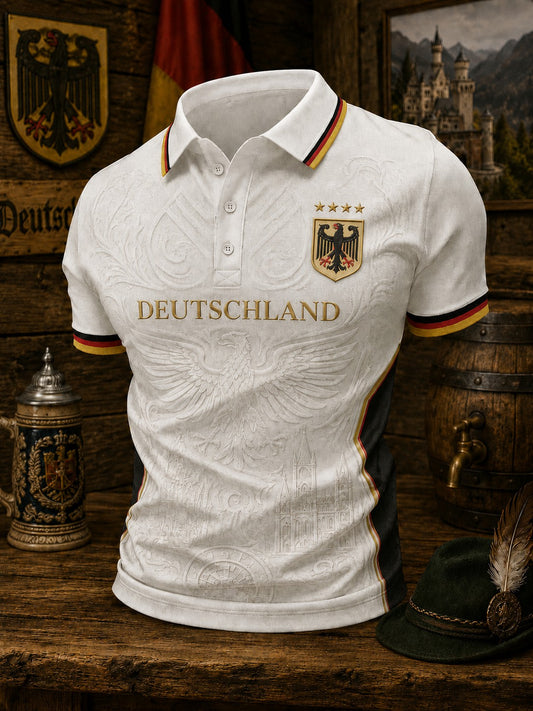Herren-Fußballshirt mit Deutschland-Druck