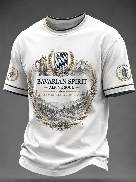 Herren-T-Shirt mit deutschem bayerischem Grafikdruck