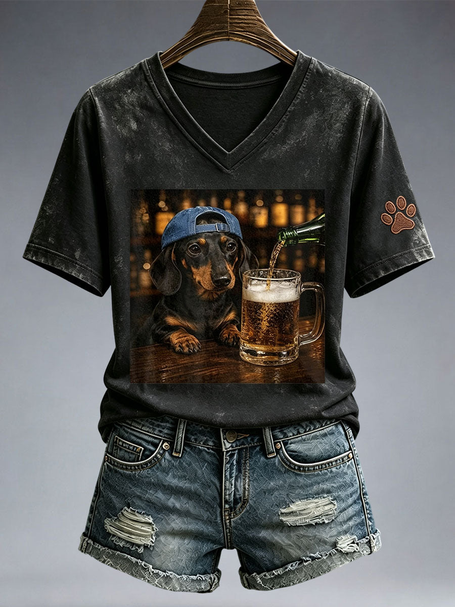 Schönes Dackel-T-Shirt für Damen