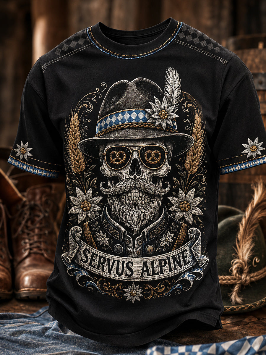 Herren-Oktoberfest-T-Shirt mit kurzen Ärmeln, Deutschland