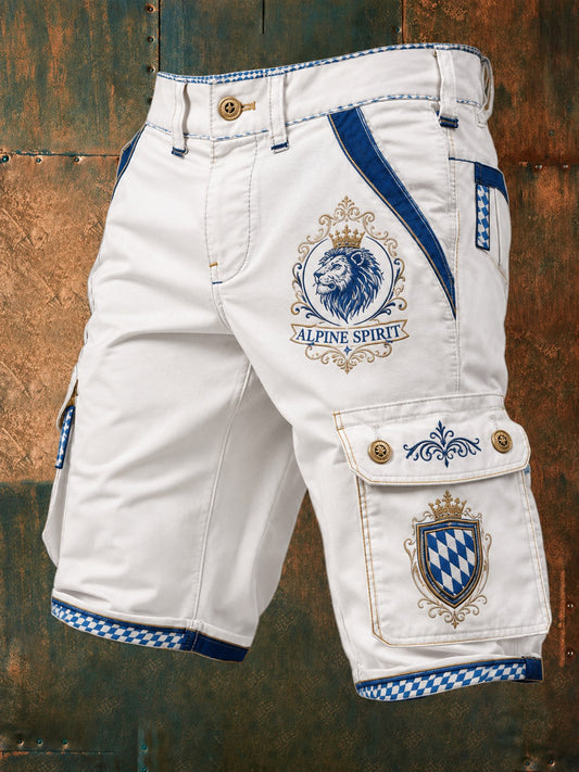 Herren-Shorts mit deutschem bayerischen Löwen-Print