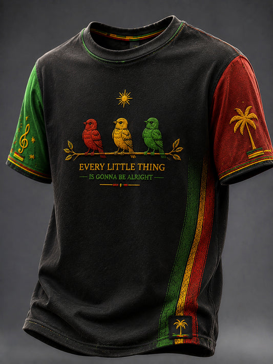 Retro Reggae Klassisches Casual T-Shirt