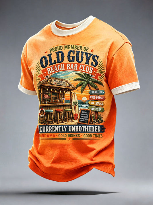 Männer Strand Bar Club T-Shirt